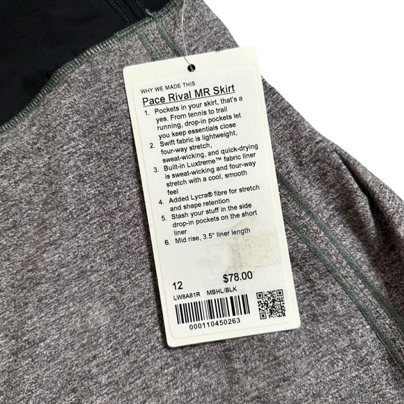 Lululemon Athletica Black and Gray Athletic Shorts - Picture 8 of 8